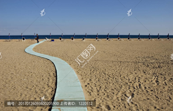 海灘上的小路