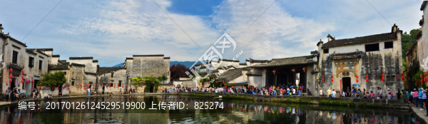 宏村巨幅,宏村全景