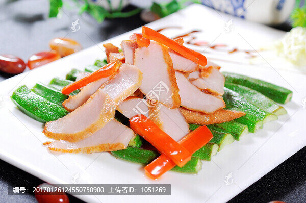 秋葵炒爽肉