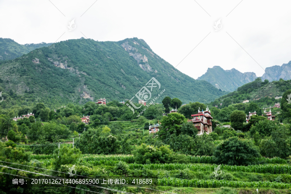 中國四川丹巴的甲居藏寨
