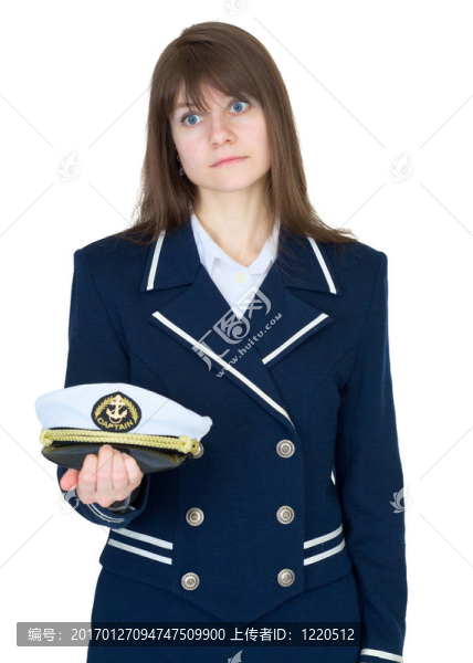 穿著白色制服的女孩