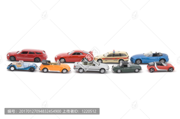 白色玩具車模型