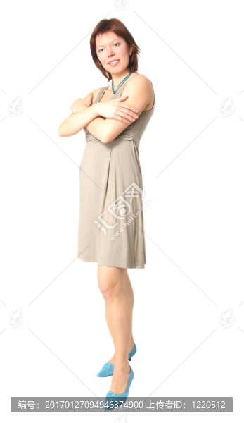 優(yōu)雅的年輕女人全長鏡頭