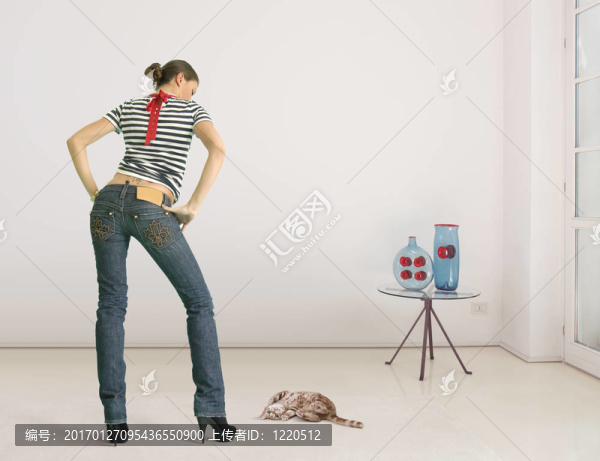 女人和貓