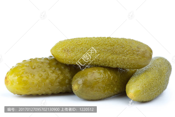 特寫鏡頭的一些腌制的酸黃瓜