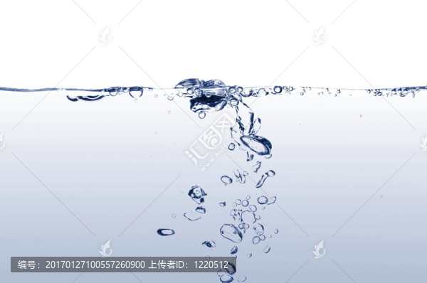 有氣泡的新鮮水