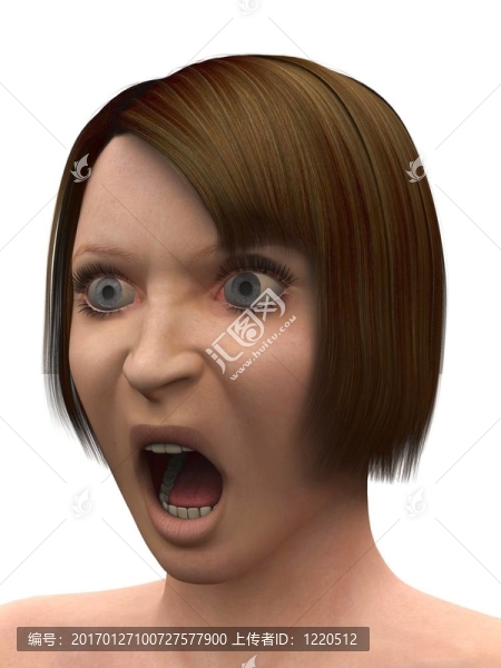 震驚的女人