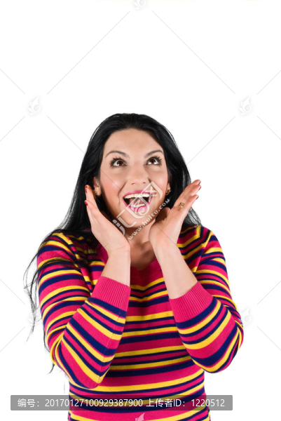 美麗的令人驚訝的女人