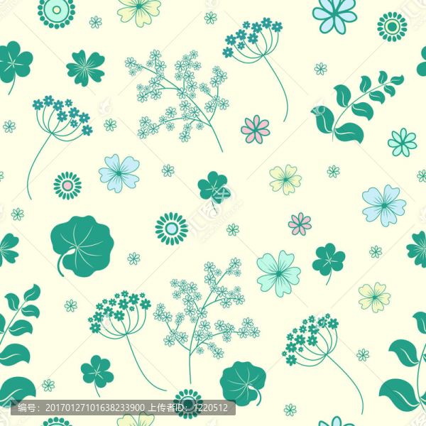 園林花卉無縫背景。