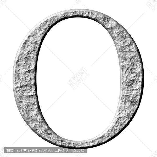 3d石希臘字母奧米克隆