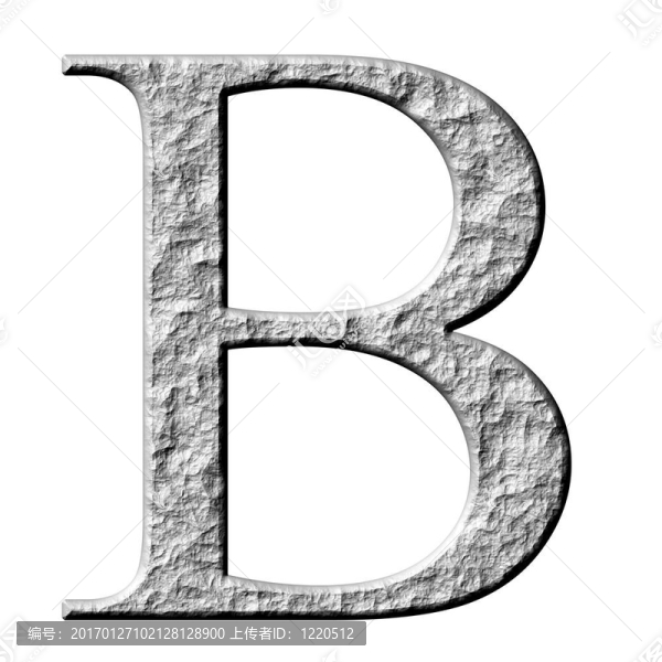 3D石希臘字母