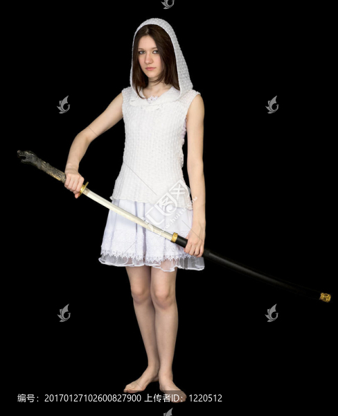 日本劍的女孩
