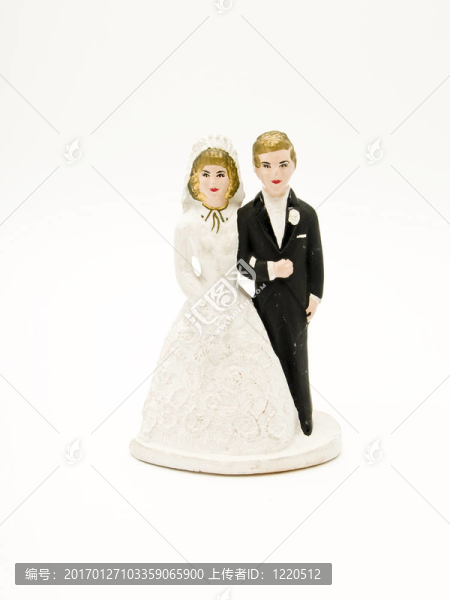 婚禮蛋糕的雕像