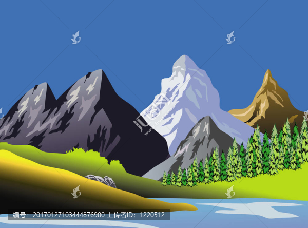 風(fēng)景優(yōu)美的山地景觀(guān)藝術(shù)