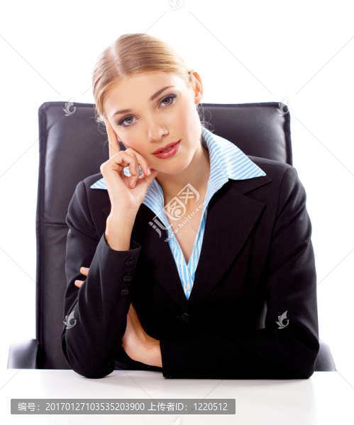金發(fā)碧眼的女商人