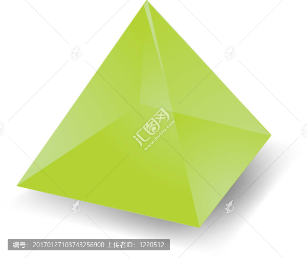 半透明的金字塔