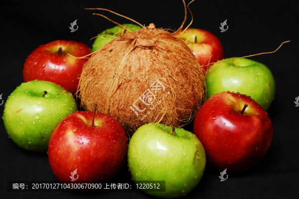 多彩新鮮水果群