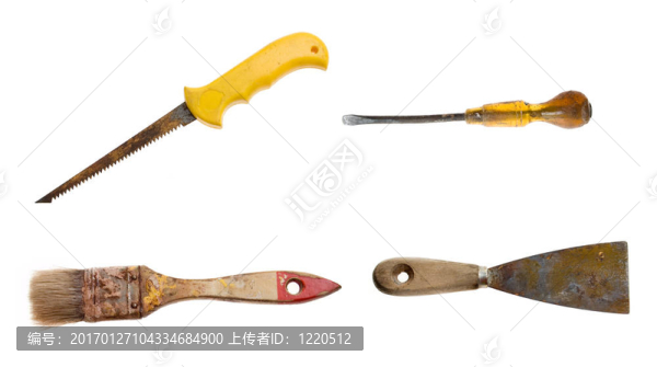 舊生銹的工具集