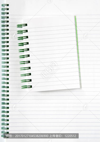 兩個(gè)螺旋筆記本。