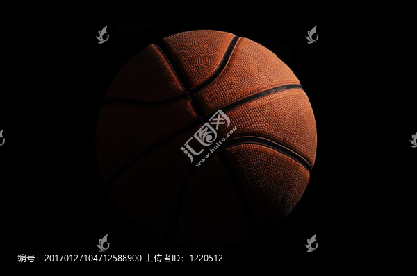 黑色背景籃球