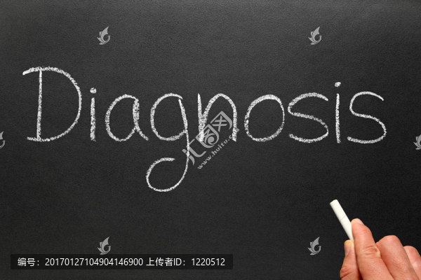 粉筆在黑板上的書寫診斷。