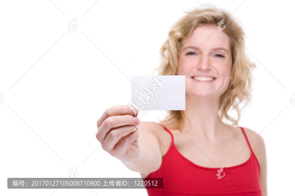 帶名片的女人
