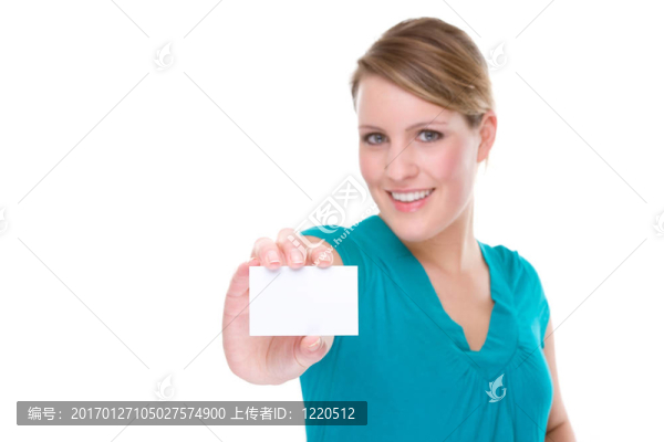 帶名片的女人