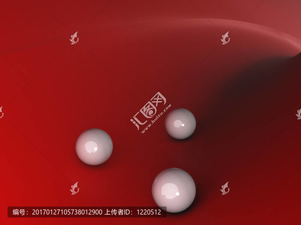 玻璃球抽象背景。3d