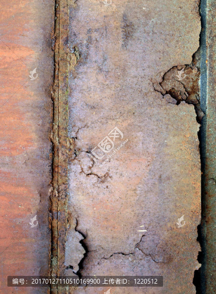 舊生銹的金屬片