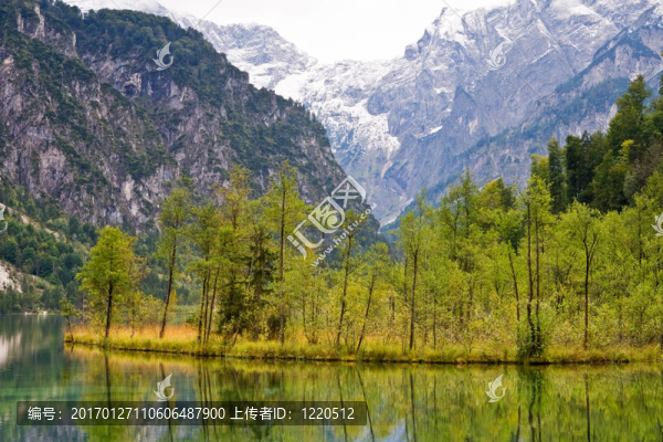 阿爾姆湖湖；almtal谷；奧地利