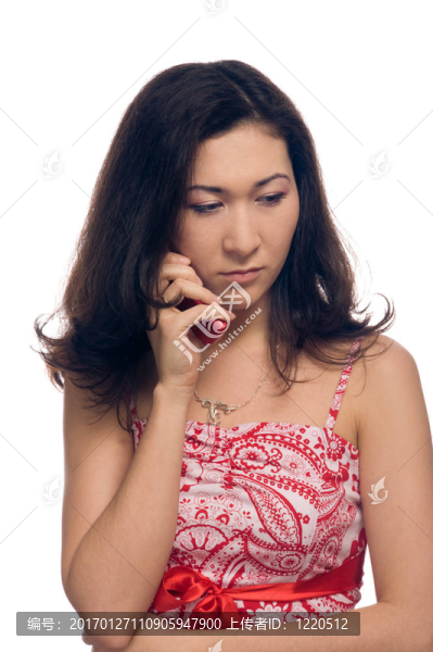 優(yōu)雅的女士打電話