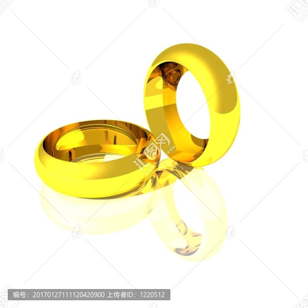 白色的黃金結婚戒指