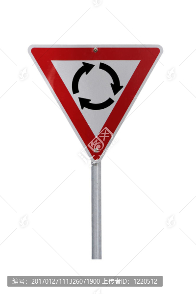 迂回警告標(biāo)志-當(dāng)前澳大利亞道路標(biāo)志左交通（反射）。孤立的White
