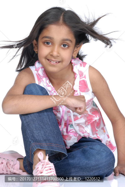 時尚的7歲女孩