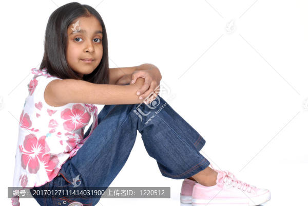 時尚的7歲女孩
