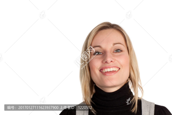 漂亮的女商人微笑