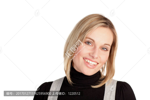 漂亮的女商人微笑