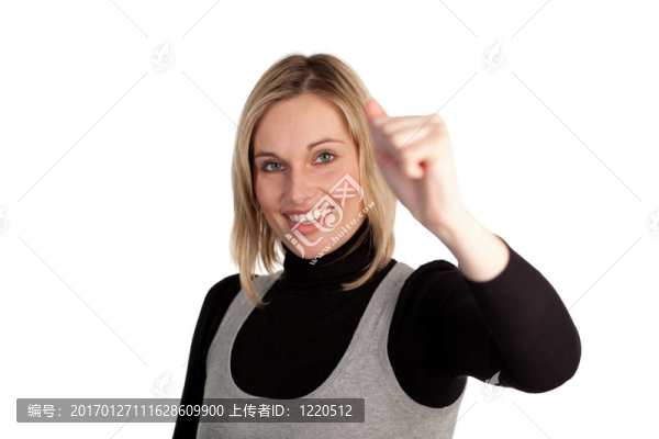 女控股車或房子鑰匙