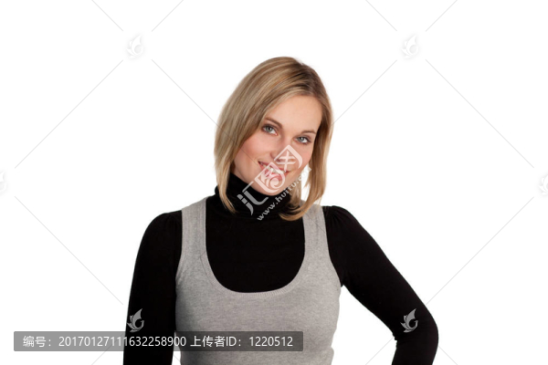 自信的女強(qiáng)人的微笑