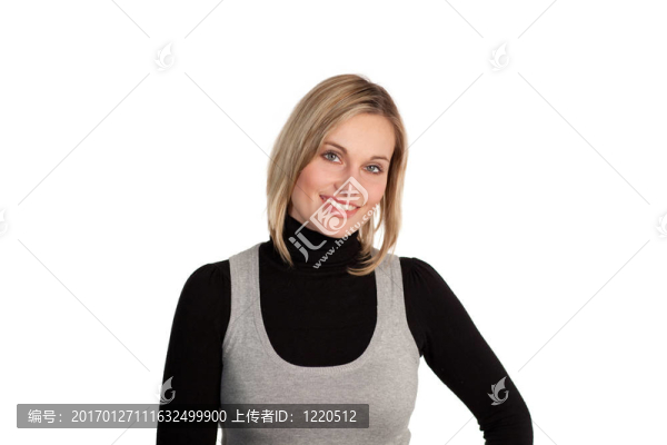 自信的女強(qiáng)人的微笑