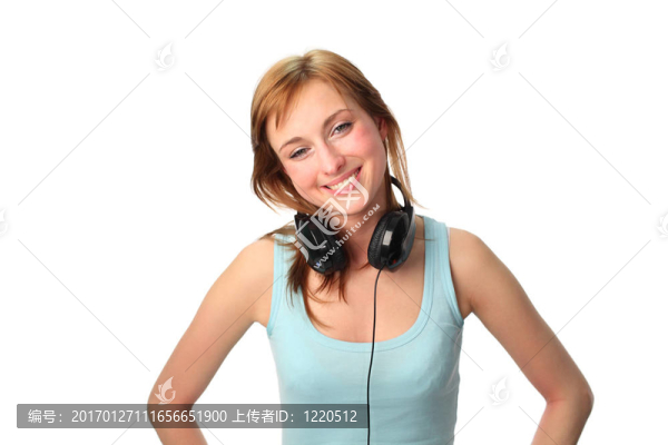 女人聽音樂