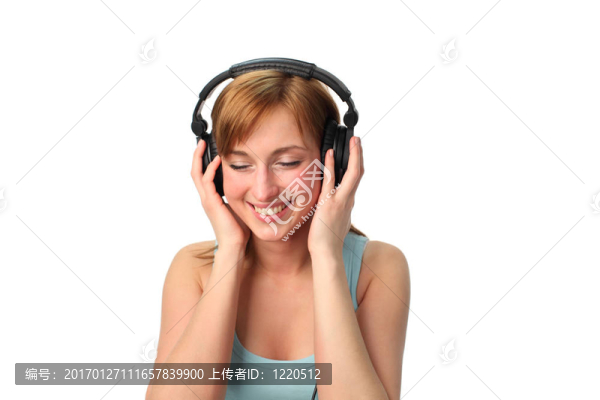 女人聽音樂