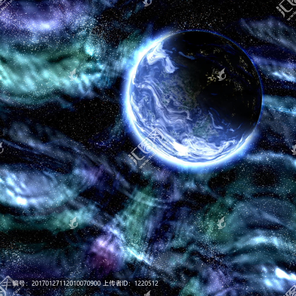 宇宙空間的星球