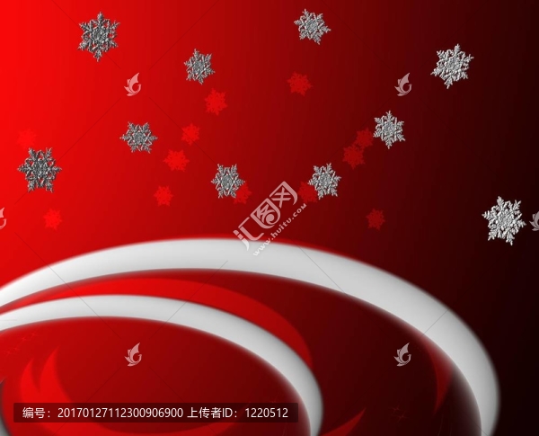 紅雪花飄落的問候