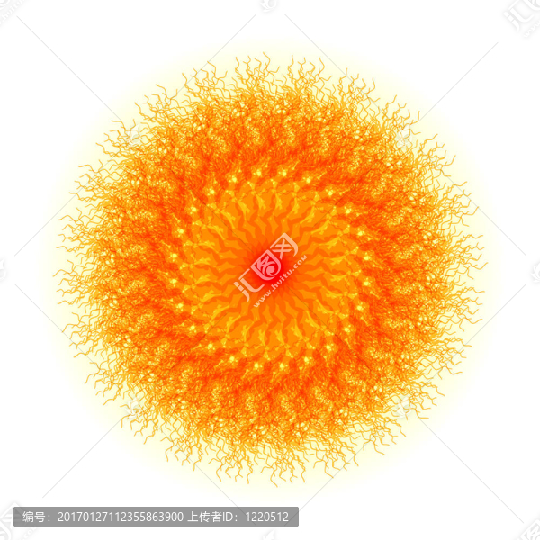 抽象的太陽