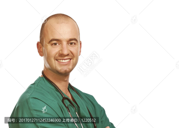 自信的醫(yī)生積極表達