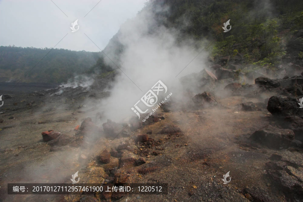 火山口的底部