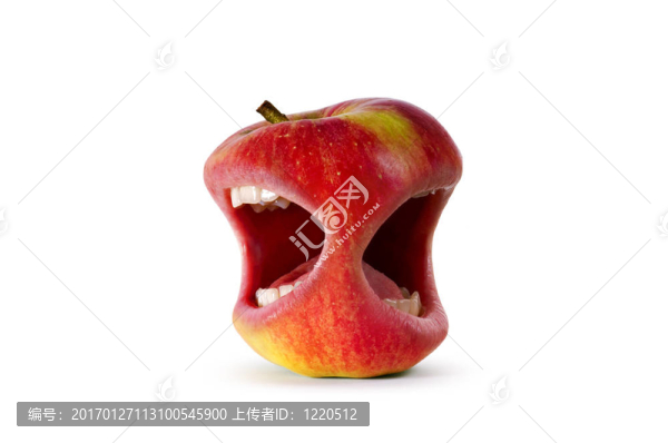 紅色憤怒的蘋果