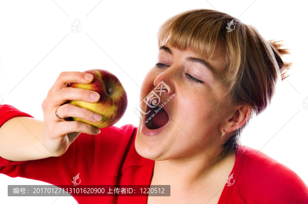 紅蘋(píng)果的女人