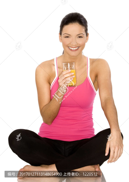 女人和果汁